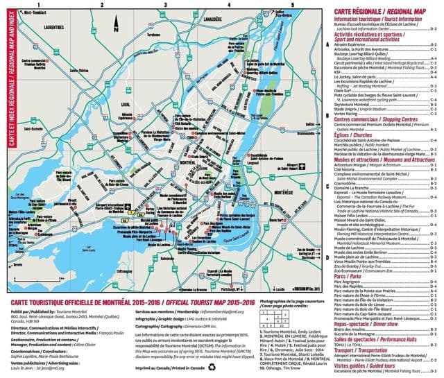 Mapa de carreteras de Montreal